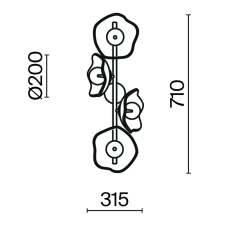 Бра Maytoni MOD207WL-04BS