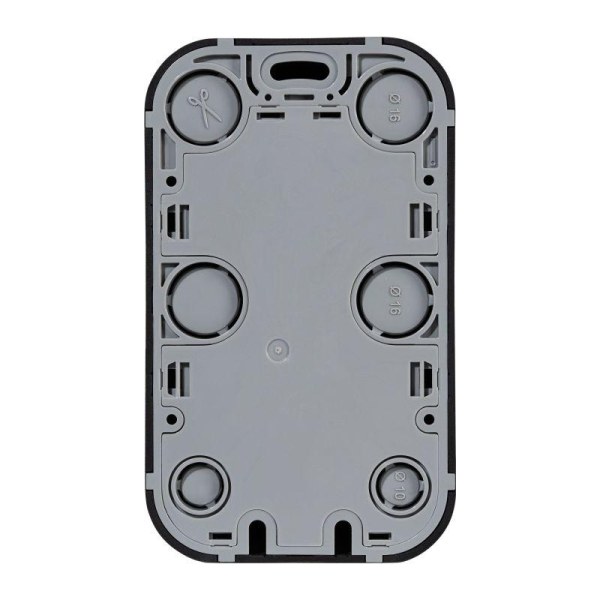 Розетка 2-м ОП Quteo 16А IP20 250В 2х2P+E с заземл. без защ. шторок черн. матов. IEK 782470