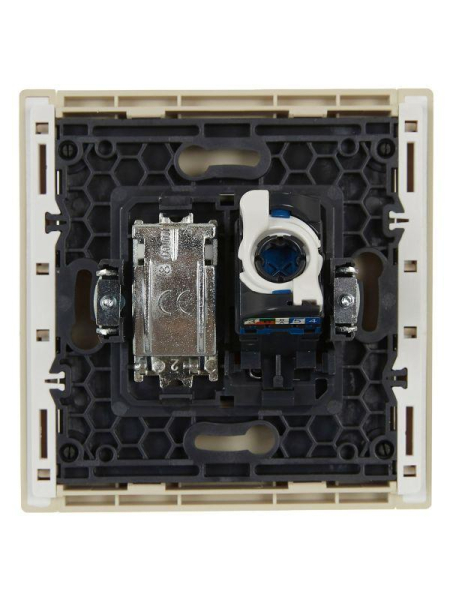 Розетка 2-м TV+RJ45 кат.6 FORTE&PIANO FP437 ваниль IEK FP-AK20-2-K10