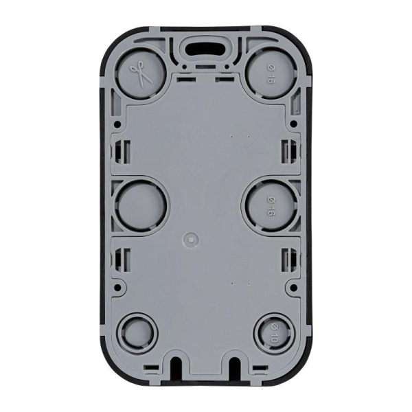 Розетка 2-м ОП Quteo 16А IP20 250В 2х2P+E с заземл. защ. шторки черн. матов. IEK 782475