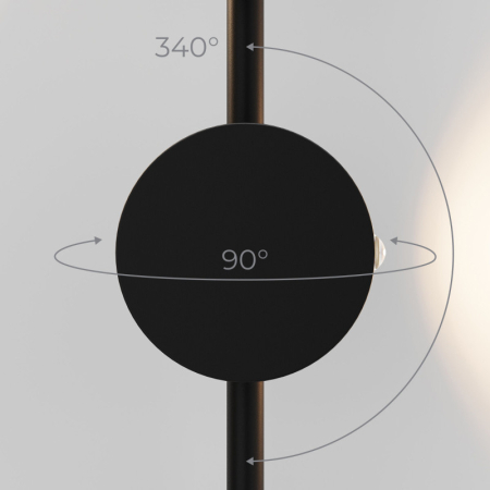 Бра Elektrostandard 40154/LED черный 3000K