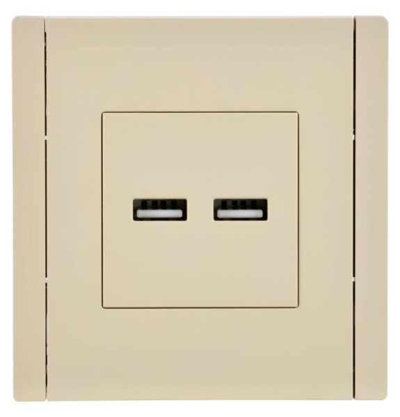 Розетка USB A+A 3.1А FORTE&PIANO FP449 ваниль IEK FP-U21-D31-K10