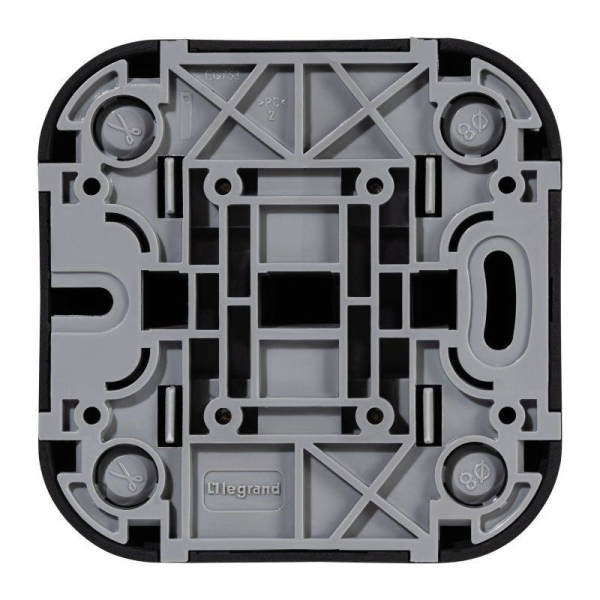 Выключатель 2-кл. ОП Quteo 10А IP20 10AX черн. матов. IEK 782474