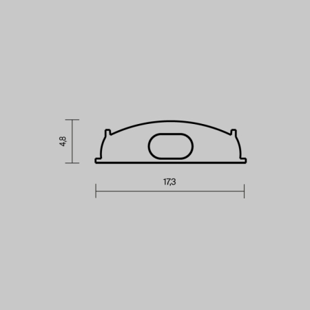 Заглушка профиля Maytoni Technical 642075