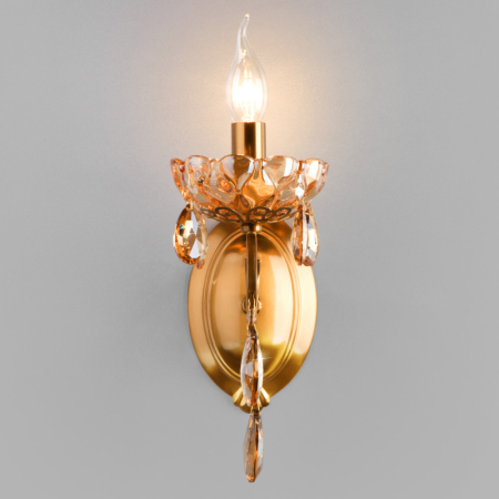 Бра Eurosvet 10109/1 бронза/тонированный хрусталь Strotskis