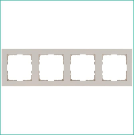 Рамка 4-м G-Classic тауп Jasmart G1004T