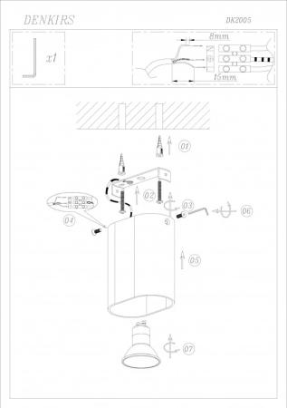 Накладной светильник Denkirs DK2005-OR