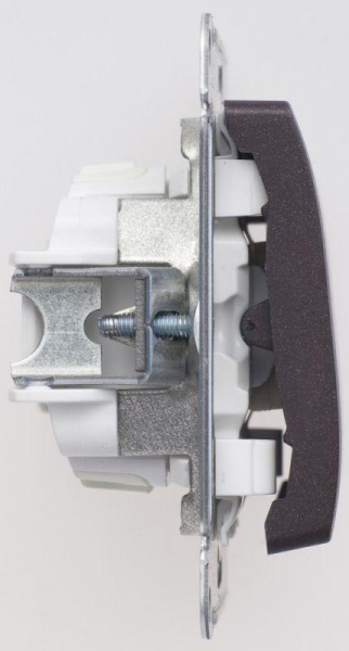 Переключатель перекрестный 1-кл. СП Glossa 10А IP20 (сх. 7) 10AX механизм шоколад. SE GSL000871