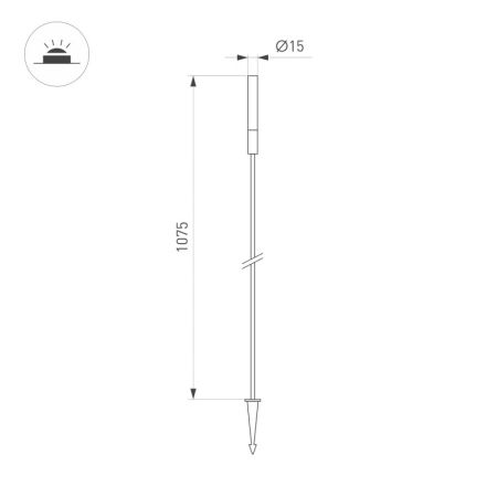 Грунтовый светильник Arlight 050683