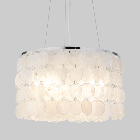 Подвесная люстра Eurosvet 60005/3 хром/перламутр