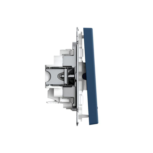 Выключатель 1-кл. ArtGallery 10AX с подсветкой быстрозажим. клем. механизм аквамарин SE GAL001113S