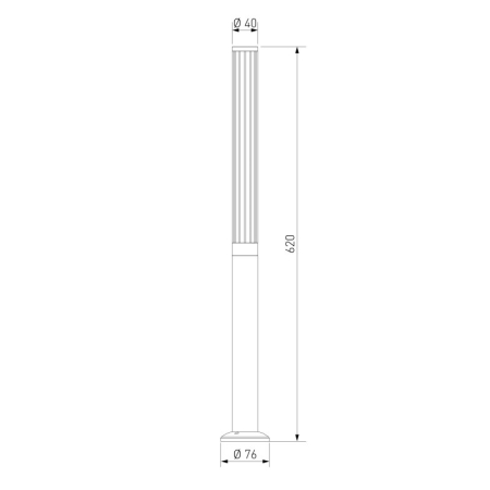 Садово-парковый светильник Elektrostandard 35196/F черный