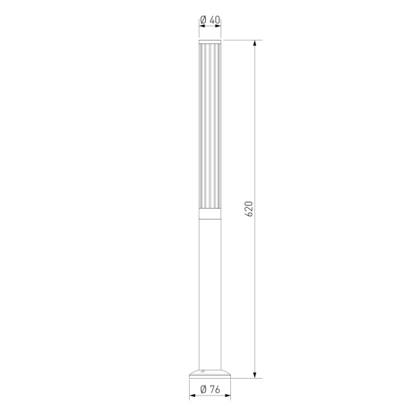 Садово-парковый светильник Elektrostandard 35196/F черный