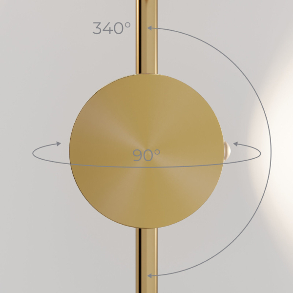 Бра Elektrostandard 40154/LED латунь 4000K