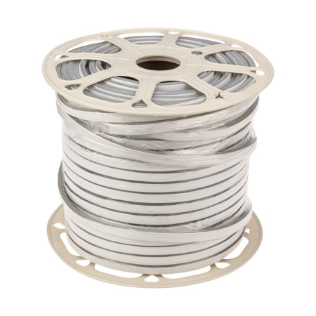 Гибкий неон 8х16мм двухсторонний 120 LED/м ЖЕЛТЫЙ 230В бухта 100м (с комплектом подключения) NEON-NIGHT