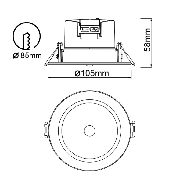 Встраиваемый светильник Mantra 8850