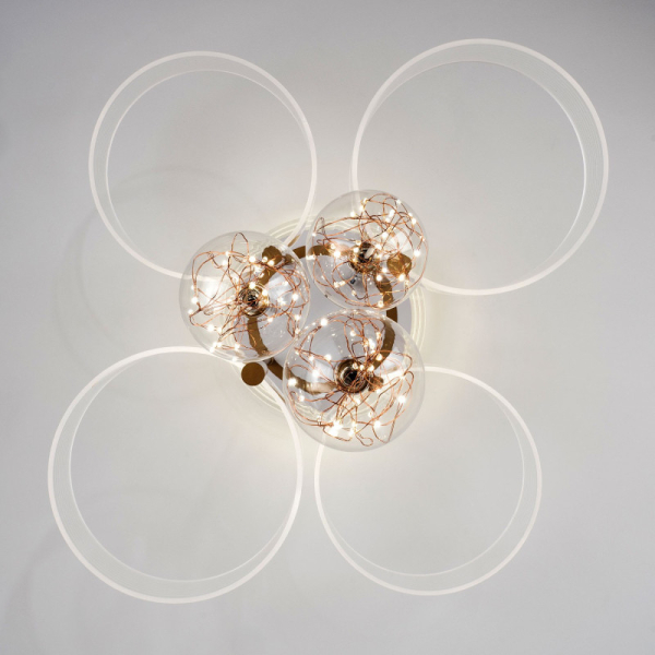 Накладная люстра LED4U L1040-750 WT