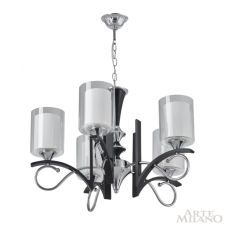 Подвесная люстра Arte Milano 309167/5 Bk/Ni