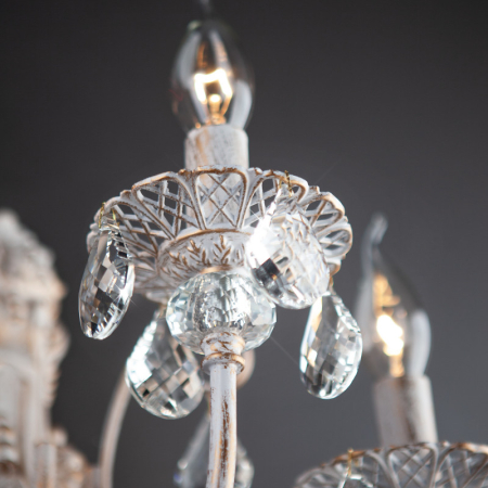 Бра Eurosvet 3305/3 белый с золотом/прозрачный хрусталь Strotsk