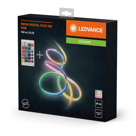 Лента светодиодная NEON DIGITALFLEX 5M REMOTE RGB IP44 LEDVANCE 4058075504769