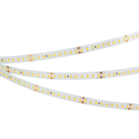 Лента светодиодная RT-A144-10mm 24V Warm 2700К 7.7Вт/м IP20 2835 высок. эффект. 200лм/Вт (уп.5м) Arlight 038781