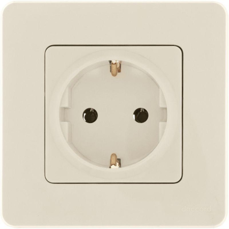 Розетка 1-м СП Inspiria 16А IP20 250В 2P+E немецк. стандарт механизм сл. кость IEK 673721