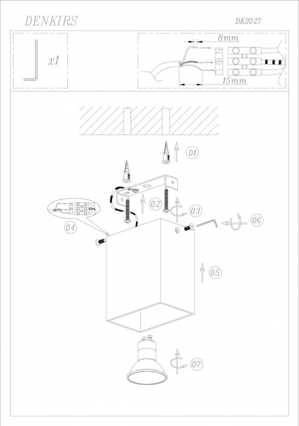Накладной светильник Denkirs DK2027-WH