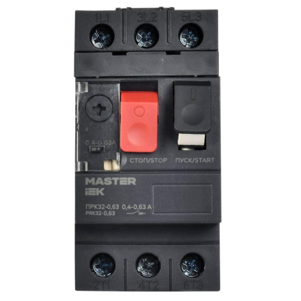 Пускатель ПРК32-0.63 In0.63А Ir0.4-0.63 Ue 660В KARAT IEK DMS11-C63