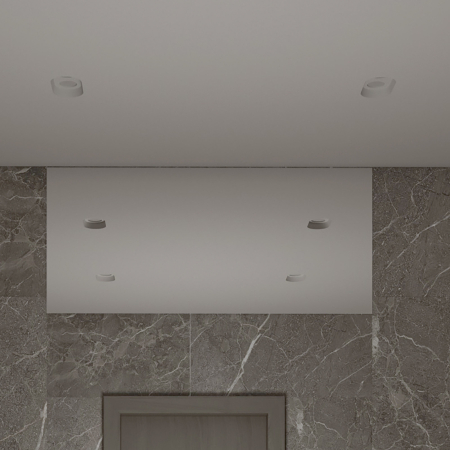 IZAR DUO FLAT Встраиваемый потолочный гипсовый светильник