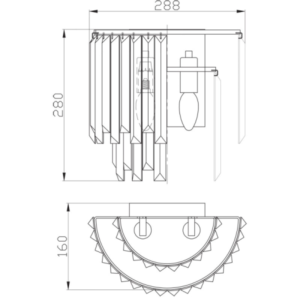 Бра Divinare 1223/02 AP-2