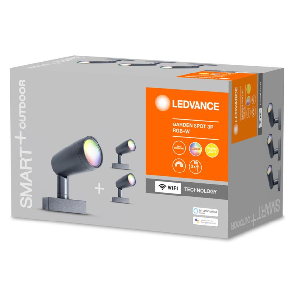 Светильник светодиодный SMART WIFI GARDEN SPOT RGBW 3P DG (уп.3шт) LEDVANCE 4058075478497