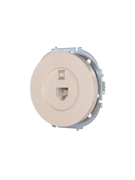 Розетка компьютерная СП OSEN RJ45 кат.6 механизм сл. кость LEZARD 743-9088-140