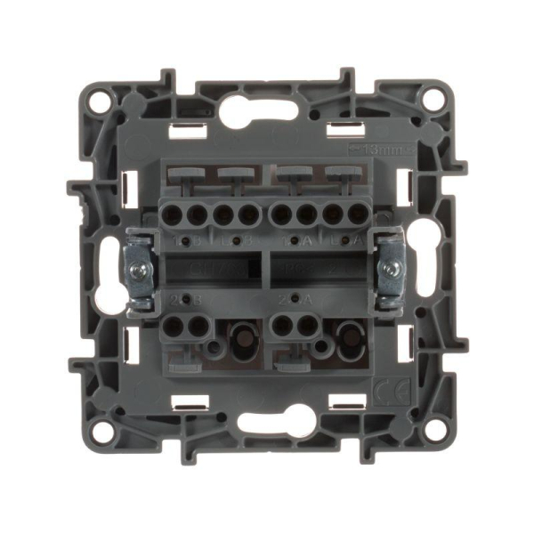 Переключатель 2-кл. СП Etika Plus 10А IP20 250В 10AX безвинтов. зажимы механизм алюм. IEK 672412