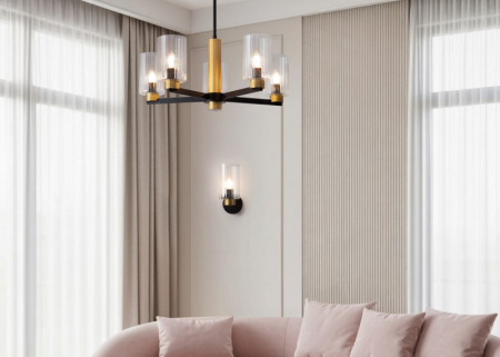 Люстра на штанге Freya FR2051CL-05BBS