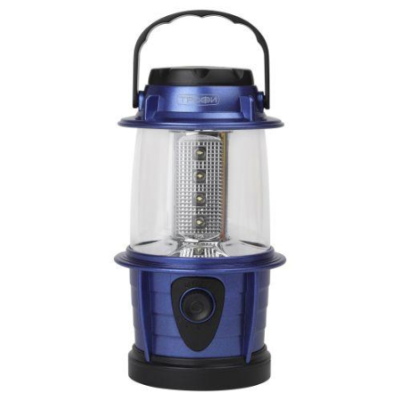 Фонарь кемпинговый KB-101 12LED элементы питания 3хAA (не в компл.) син. металлик Трофи Б0054482