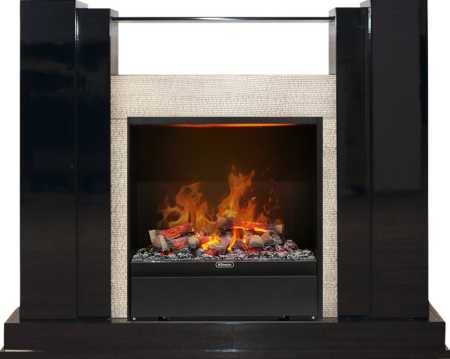 Dimplex Каминокомплект Rockwell - Черный лак, слоновая кость с очагом Albany