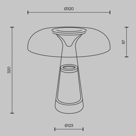 Настольная лампа Maytoni MOD484TL-L8BK