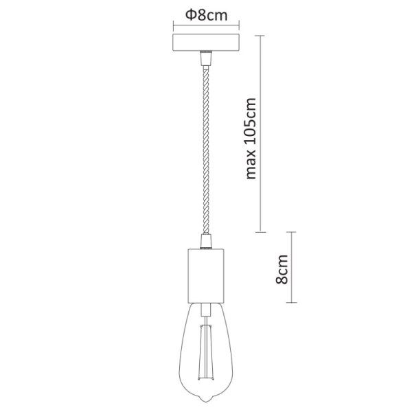 Подвесной светильник ARTE Lamp A9184SP-1BK