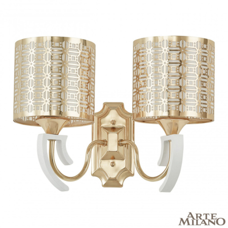 Бра Arte Milano 308857/2W Wh/Gd