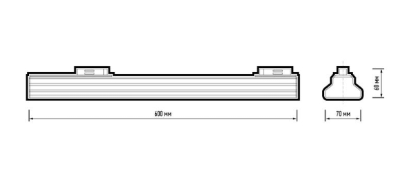 Светильник светодиодный трековый PTR 4028 28Вт 4000К 120град. BL 600мм IP40 Pro JazzWay 5060753