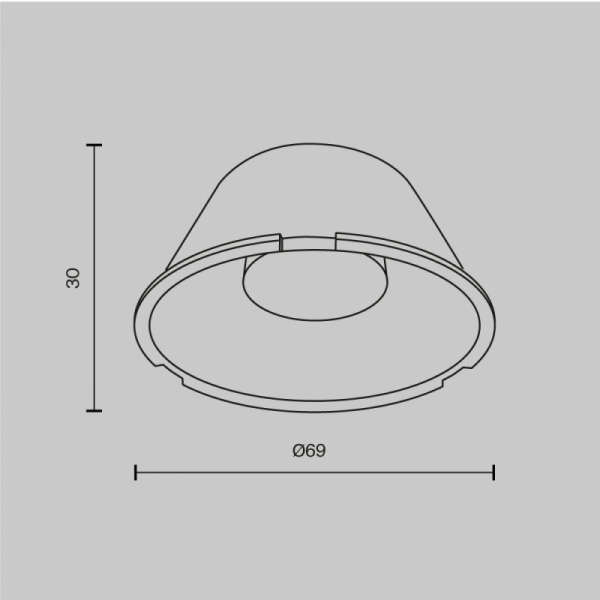 Линза Maytoni Technical LensD69-15