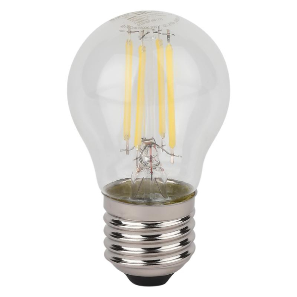 Лампа светодиодная филаментная LS CLP40 4W/827 230VFILCL RU 4Вт 2700К тепл. бел. E27 470лм P угол пучка 300град. 220-240В (замена 40Вт) прозр. стекло OSRAM 4058075684607
