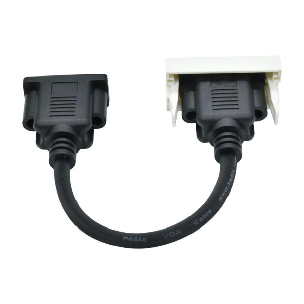 Розетка 2мод. VGA M/M РКМ-20-20-П бел. PRIMER IEK PR-KK40D-RV-0-2-K01