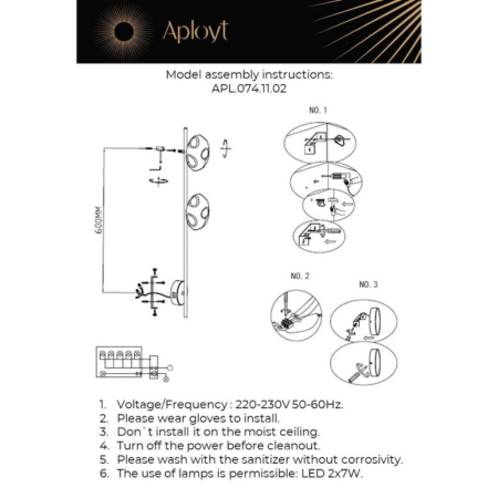 Бра APLOYT APL.074.11.02