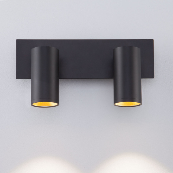 Спот Eurosvet 20066/2 черный/золото 10W