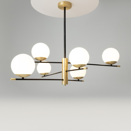 Люстра на штанге Maytoni MOD048PL-06G