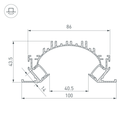 Профиль Arlight 036364