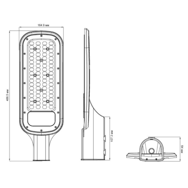Светильник уличный 100 Вт THL-1010 Ultraflash 14965