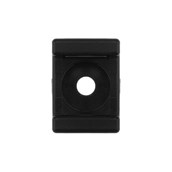 Площадка для крепления стяжки 22x16х4 мм, черная (10 шт/уп) REXANT