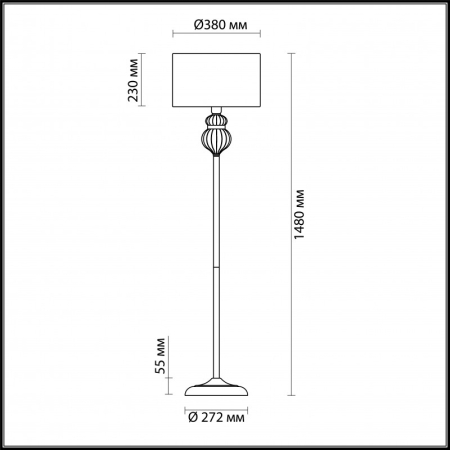 Торшер Odeon Light 4687/1F